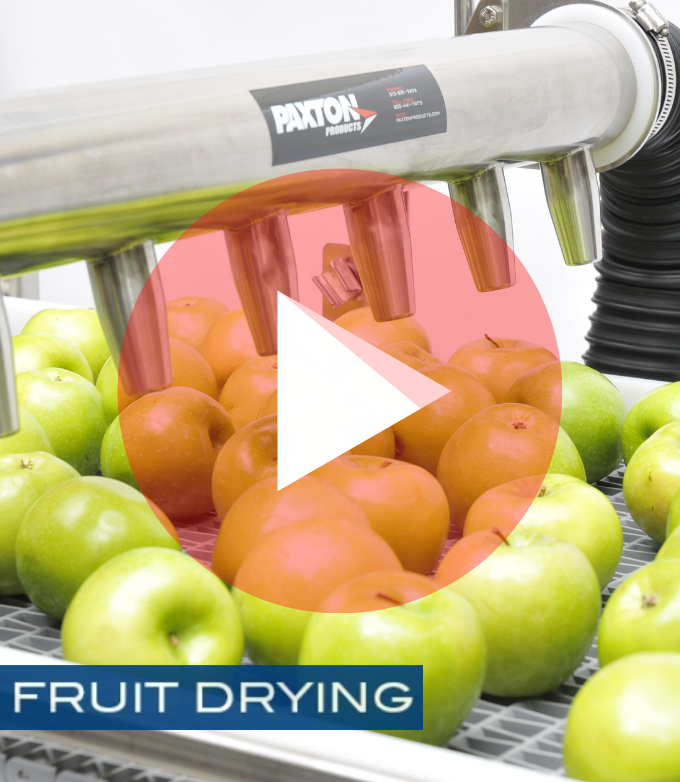 YouTube: Fruit Drying with Air Knife by Paxton Products 
